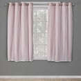 thumbnail image 1 of Cortinas TOWN & COUNTRY LUXE Talia de doble capa, 52 x 63 cm, color rosa, 1 of 7