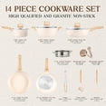 thumbnail image 2 of Bakken-Swiss 14-Piece Kitchen Cookware Set – Granite Non-Stick – Eco-Friendly – for All Stoves & Oven-Safe, 2 of 8