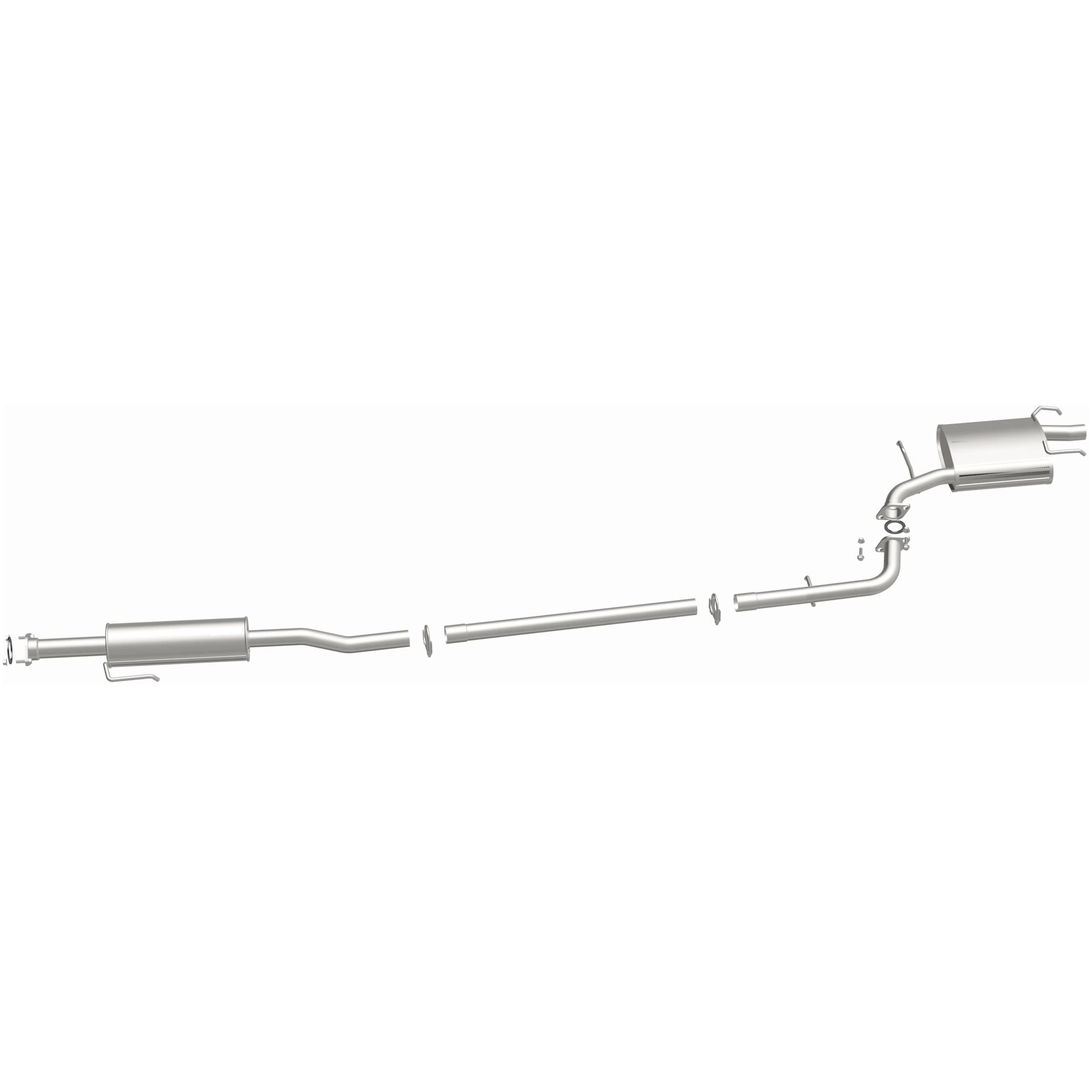 BRExhaust OE Replacement Exhaust System Kit 106-0078: Compatible with 2007-2011 Toyota Camry 2.4L, 2010-2011 Toyota Camry 2.5L