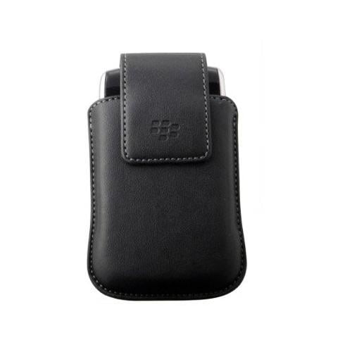 NEW BlackBerry Genuine Curve 9300 Swivel Leather Pouch Case w Swivel Belt Clip 