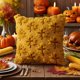 thumbnail image 5 of Funda de cojines flocats de otoño de Halloween | 17,7x17,7 in | Hojas tridimensionales bordadas | Cojín del sofá de Navidad de Acción de Gracias | Incluye 1 funda de almohada | Lavable a máquina, 5 of 6