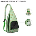 thumbnail image 4 of Cute Avocado Sling Backpack - Playful Kawaii Illustration, Multi-Functional Shoulder Bag, 4 of 4