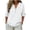 White, variant on T Shirts for Women 2026 Summer Cotton Linen Half Sleeve V Neck Split Dressy Casual Office Work Tshirt Blouse