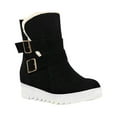 thumbnail image 2 of Chaussures Neige et Hiver Bout Rond Mode Chaudes Bottes Courtes Grande Taille pour Femmes Mode Habillée en Liquidation, 2 of 7