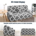 thumbnail image 2 of Dsseng Stretch Spandex Sofa Slipcover for Loveseat  Red Flower Medium, 2 of 6