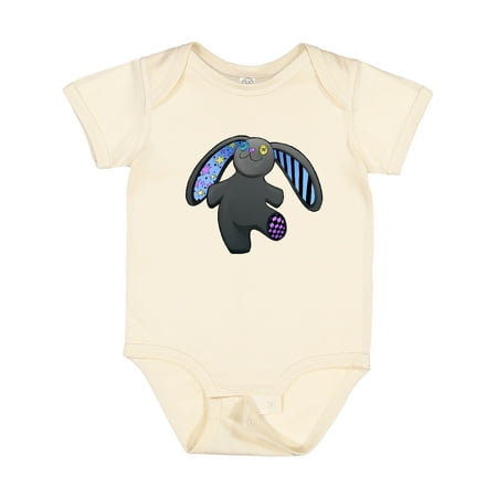 

Inktastic Cute Black Goth Stuffed Bunny Boys or Girls Baby Bodysuit