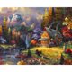 thumbnail image 1 of Cuadros Decorativos Kit de pintura de diamante 5D paisaje de cabina taladro redondo completo mosaico DIY (B2731) Likrtyny embutido en tela, 1 of 9