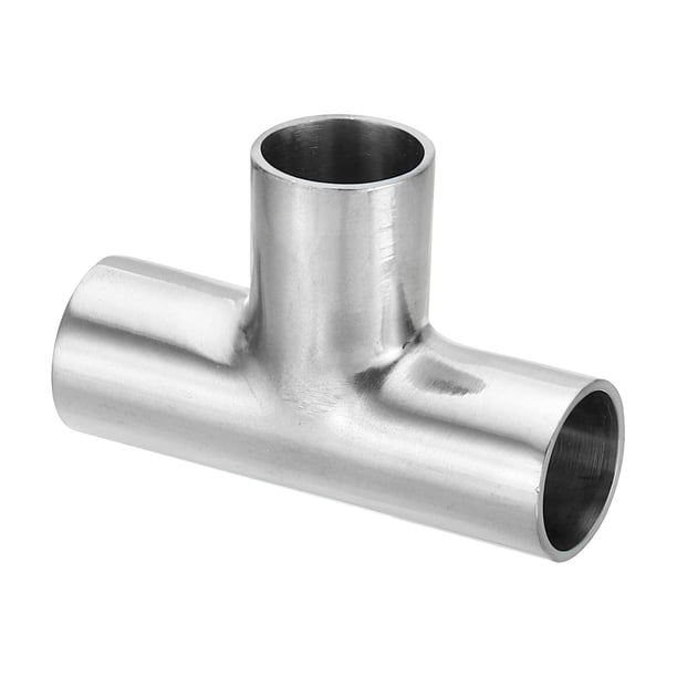 Conector de División de Conducto en T, 2 1/4 Pulgadas, Conector de Soldadura de Conducto en Forma de T, Accesorio de Tubo de Escape Metálico Redondo, 3/4"