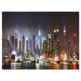 thumbnail image 2 of Design Art - Lit NYC Manhattan Skyline, 2 of 3
