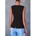 thumbnail image 3 of PRETTYGARDEN Women's Suit Vest Tops Summer Dressy Casual Business Button Sleeveless Trendy Fashion Blazer Waistcoat, 3 of 6