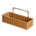 thumbnail image 2 of Guardoinrt Weaving Storage Basket Handmade Storage Basket Kitchen for Room Living Rectangular 31.5x12x14cm, 2 of 6