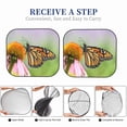 thumbnail image 6 of Honeii A monarch butterfly Print Foldable Car Sun Shade for Windshield, 2-Piece UV Protection Shade, Protects Car Interior, Ideal for Cars, Trucks, SUVs-Large, 6 of 6