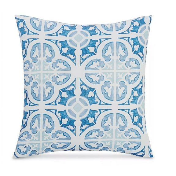 Charter Club Damask Designs Painted Tile European Sham-Blue