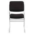 thumbnail image 4 of National Public Seating 8600 Padded Signature Stack Chairs, Black/Chrome, Set Of 2 Chairs, 4 of 8