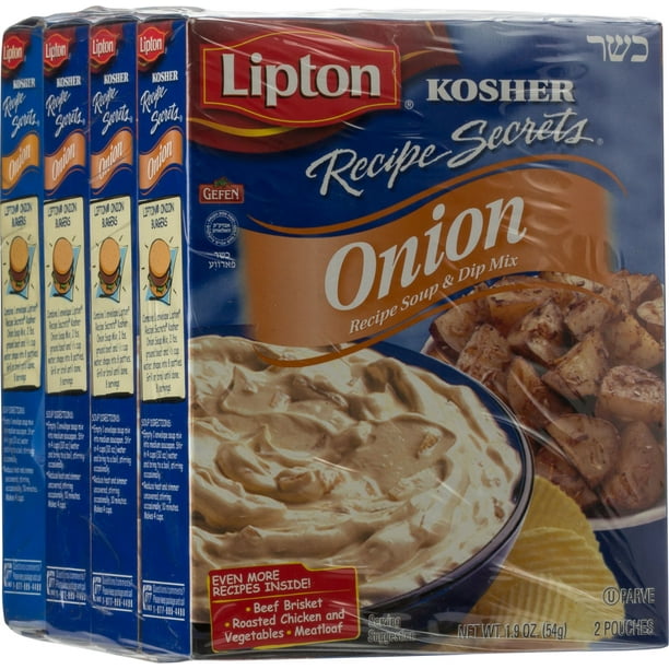 Lipton Kosher Onion Soup & Dip Mix 4 pack. 7.6 oz.