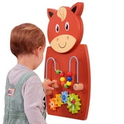 LEARNING ADVANTAGE - 50678 Learning Advantage Horse Activity Wall Panel - 18M+ - in Home Learning Activity Center - Wall-Mounted Toy for Kids - Decor for Bedrooms and Play Areas