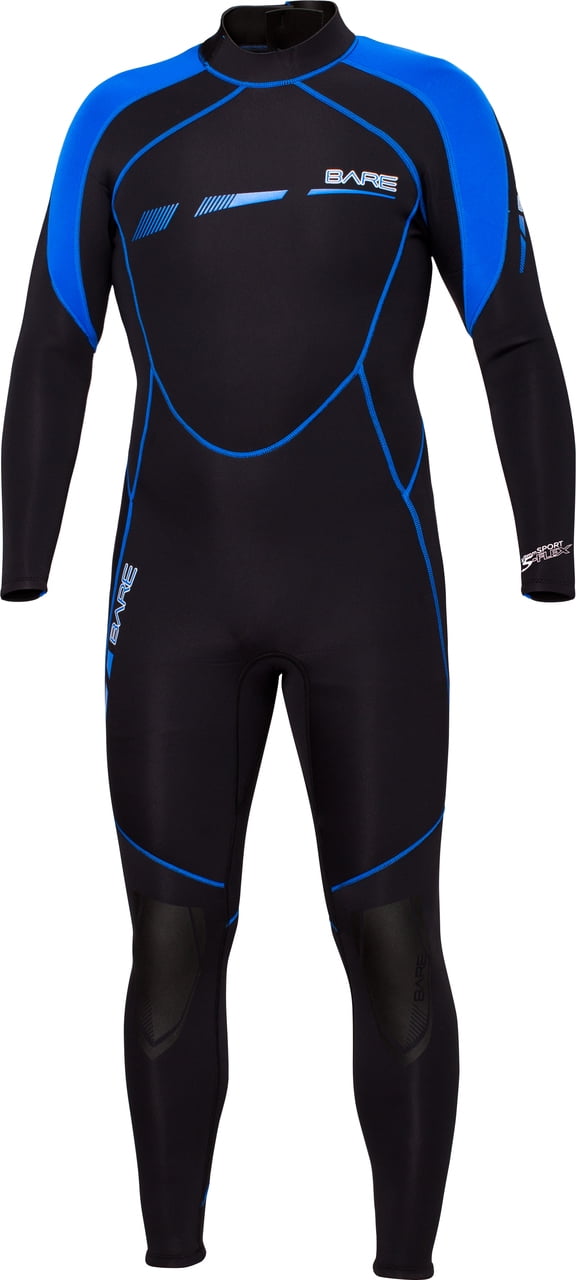 Bare S-Flex Full Men's Full 7mm Scuba Diving Wetsuit LG USED 