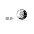thumbnail image 5 of aaXia 14K White Gold 1/5ct. TDW Diamond Square Stud Earrings (H-I, I1-I2), 5 of 5