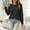 A13 Black, variant on Girls Crewneck Pullover Sweaters Casual Long Sleeve Chunky Knit Jumper Tops Loose Fit Fall Winter Knitwear Flattering Comfortable Basic Top Teen Girls