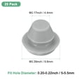 thumbnail image 3 of Uxcell 25-Packs Tapones de Silicona, Tapones de Agujeros de Bloqueo a Presión para Agujeros de 5-5.5mm, Tapones de Goma para Agujeros Redondos, Tapones de Sellado Impermeables [Gris], 3 of 7
