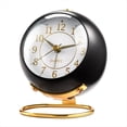 thumbnail image 3 of Relojes, Retroiluminación, Diseño Simple y , Reloj de Escritorio Pequeño con Luz , Silencioso, Funciona con Pilas, Color Negro., 3 of 5
