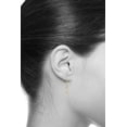 thumbnail image 2 of Wellingsale Ladies 14k Two Tone Gold Polished Heart Drop Earrings, 2 of 7