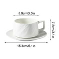 thumbnail image 3 of Ceramic Teacup Set, Patterned Hanging Ear Mugs, Coffee Cups for Home Breakfast and Daily Use, Multicolor, 3 of 9