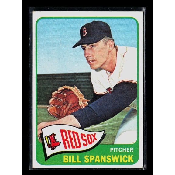 Collectible 1965 Topps Bill Spanswick #356 Boston Red Sox Baseball Card Boston Red Sox MLB Baseball Trading Card
