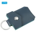 thumbnail image 3 of Uxcell Leather Key Fob, Genuine Leather Keys Cover Portable Key Rings Air Tag Holder for Keys ID, Dark Blue 2 Pack, 3 of 6
