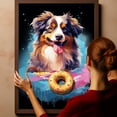 thumbnail image 6 of Miniature American Shepherd Dog Canvas Wall Art,Pet Canvas Painting Puppy Artwork,Colorful-Watercolor Original Artwork Print For Bedroom, Bathroom Wall Art decor, 6 of 6