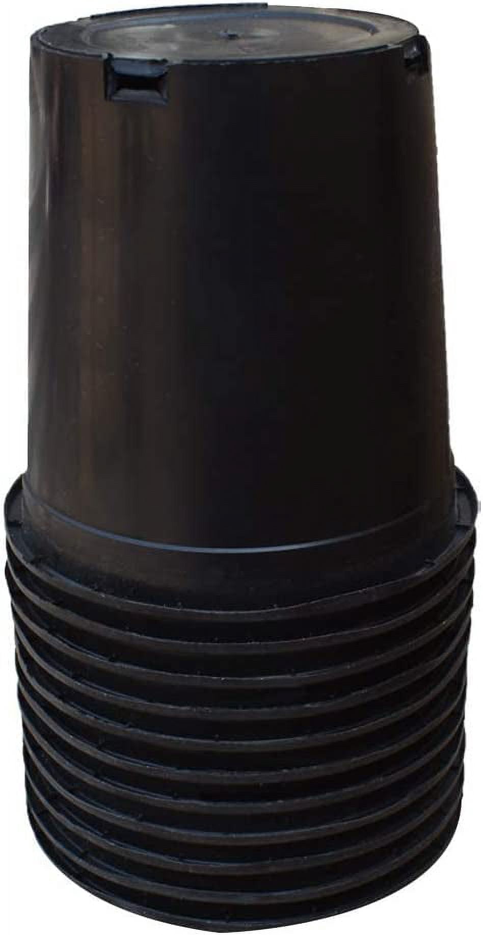 Plant Nursery Pot 10-Pack 1 Gallon Plastic Garden Planter Pots Flower Seedling Injection Molded Container Seed Starting Pot Set for Indoor Outdoor Plants Seedlings Vegetables Black