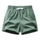 thumbnail image 1 of pstuiky Pantalones cortos para hombre, Pantalones cortos de verano para hombre, de color liso, informales, cómodos, con bolsillo y cordón, cintura elástica Pantalones cortos de golf, 1 of 2