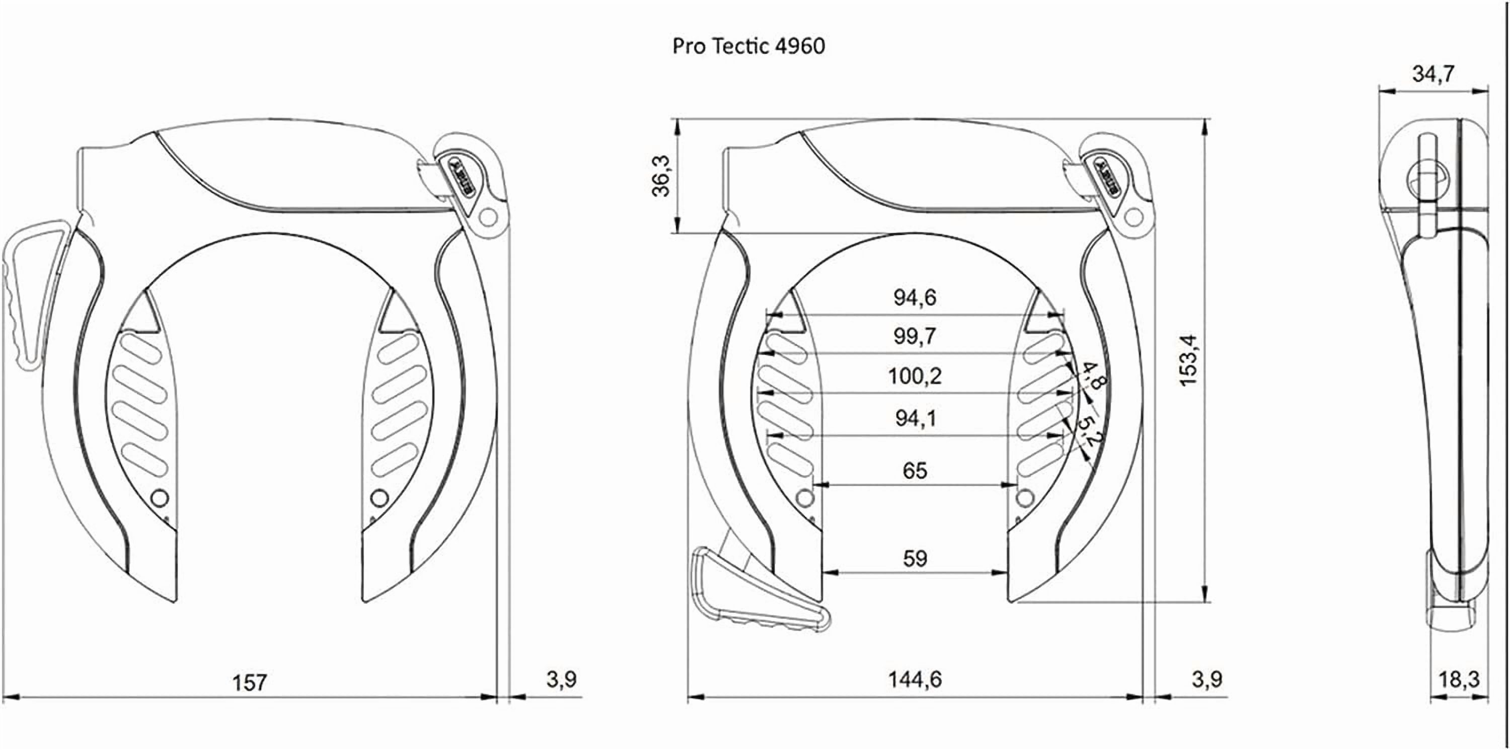 Frame Lock - Pro Tectic 4960 - 4960 LH NKR