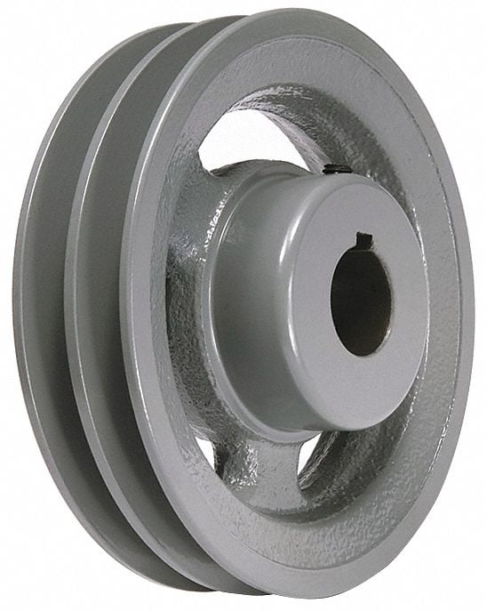 1" Fixed Bore Standard VBelt Pulley, For VBelt Section 3L, 4L, A, AX