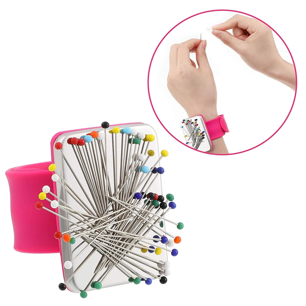 Bomutovy Magnetic Wrist Sewing Pincushion with 250 Pcs Sewing Pins