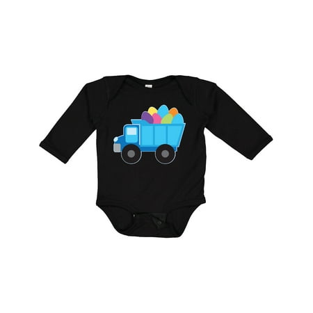 

Inktastic Easter Egg Truck Boys Gift Baby Boy Long Sleeve Bodysuit