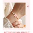 thumbnail image 2 of Birthday gift for 6/8/10-year-old girls: Butterfly pearl bracelet, perfect for daughters, nieces, or granddaughters., 2 of 6