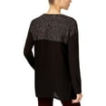 thumbnail image 2 of Sanctuary Womens Colorblocked Mixed Media Pullover Sweater, 2 of 2