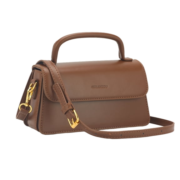 INSPIRE CHIC Crossbody Bag Top Handle Shoulder Handbags with Adjustable Strap for Women Brown