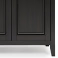 thumbnail image 5 of Amherst 66 inch Wide Solid Wood Transitional 4 Door Storage Cabinet in Hickory Brown, 5 of 11