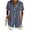 #330-Navy, variant on Women's Casual Loose Floral Print Waffle Knit Collar Button Down Short Sleeve Top Breathable Lightweight Blouse