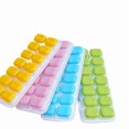 thumbnail image 2 of Bandeja de silicona for cubitos de hielo con 14 moldes cuadrados - Caja de hielo tipo empuje de fácil liberación, 2 of 2