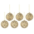 thumbnail image 3 of Adornos navideños colgantes Soledad 6 bolas dorado, 3 of 10
