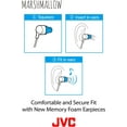 JVC Marshmallow Memory Foam Earbuds Black HAFX38B
