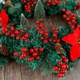 thumbnail image 5 of 24 Pack 8 Inch Christmas Faux Picks Winter Berry Sprigs, Artificial Red Berries Stems Ornaments for Christmas Tree DIY Crafts Wreath Garland Decor A, 5 of 5