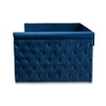 thumbnail image 6 of Bowery Hill Mid-Century Velvet Queen Daybed with Trundle in Blue, 6 of 11