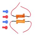 thumbnail image 3 of Loads Resistors Kit, Secure Protection LED Load Resistor 2 Sets Easy Wiring Error Free 50W  For DRL For Light, 3 of 8