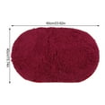 thumbnail image 6 of Rewera Memory Foam Bath Mat Non Slip Super Absorbent Bathroom Rug Carpet Wine Red (60*40), 6 of 8