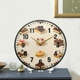 thumbnail image 4 of Yayeee Wall Clock Battery Operated 11.9" Silent Non-Ticking for Living Room, Red Cakes, 4 of 8