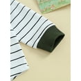 thumbnail image 6 of Liacowi Baby Boys Pants Set Long Sleeve Crew Neck Striped T-shirt with Eltic Waist Pants Infant Clothes, 6 of 9